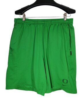 Nike Oregon Ducks Dri-FIT Coaches Shorts Men's L Green On-Field Athletic NCAA UO